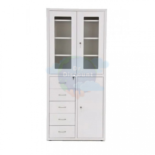 МЕТ ЭССЕН 2ММя Шкаф медицинский с антибактериальной окраской, с выдвижными ящиками, разборный